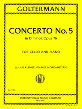 Concerto #5 in D minor, Op. 76 Cello and Piano Reduction cover